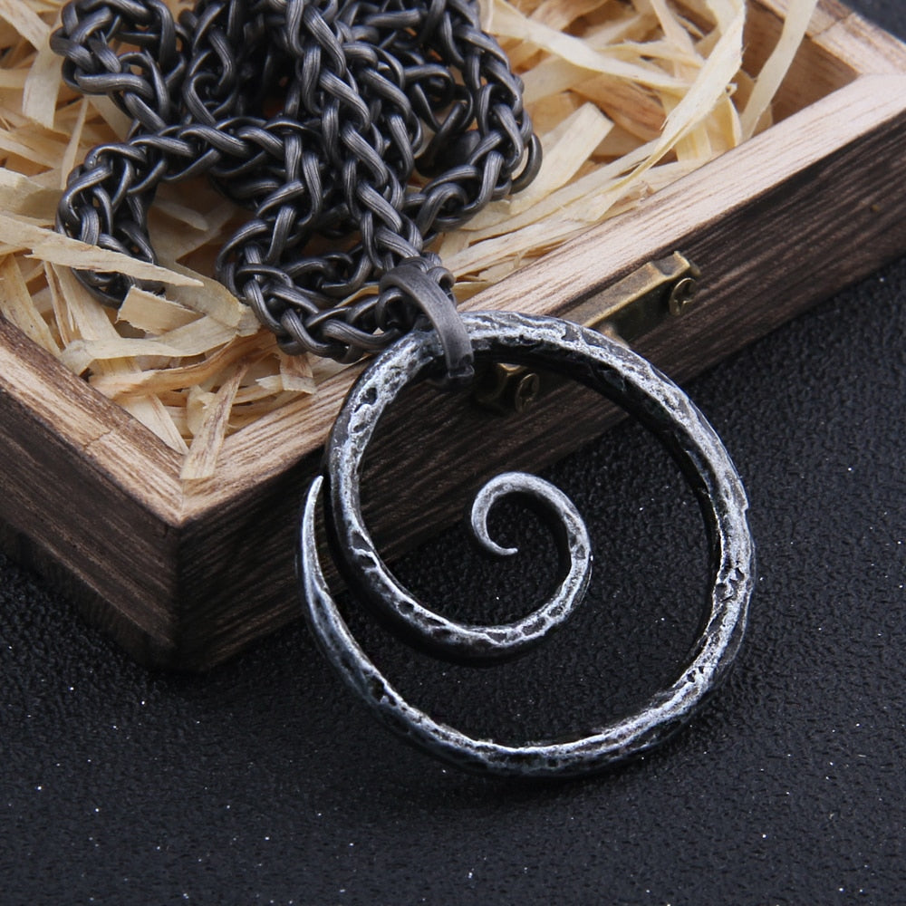 CELTIC SPIRAL KNOT PENDANT- STAINLESS STEEL - Forged in Valhalla
