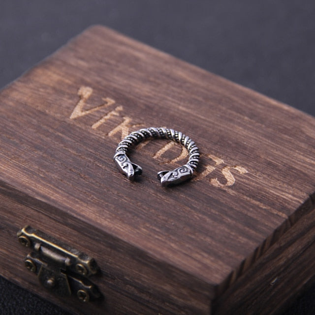 SNAKE WAY RING- STAINLESS STEEL