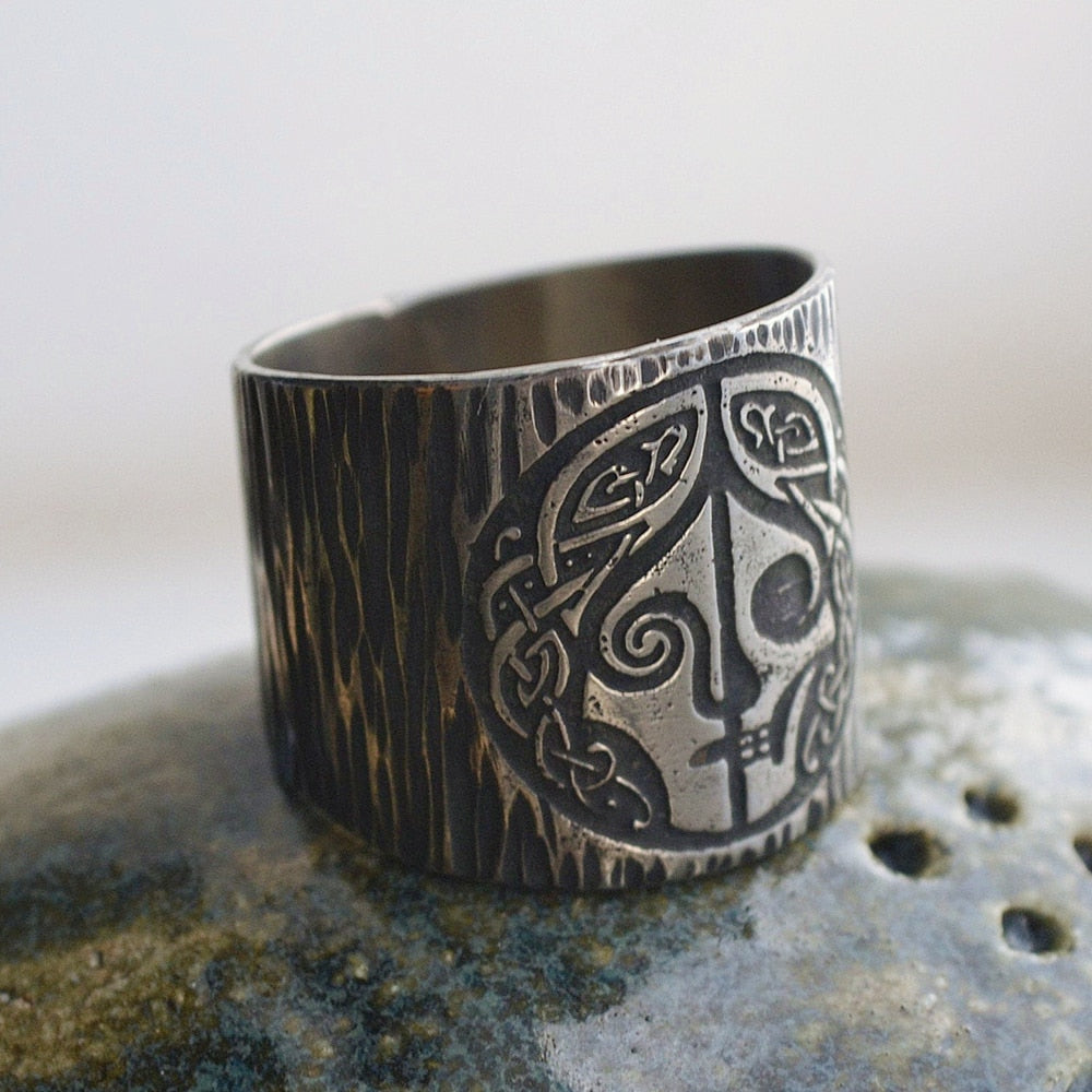 GODDESS OF DEATH HEL RING- STAINLESS STEEL - Forged in Valhalla