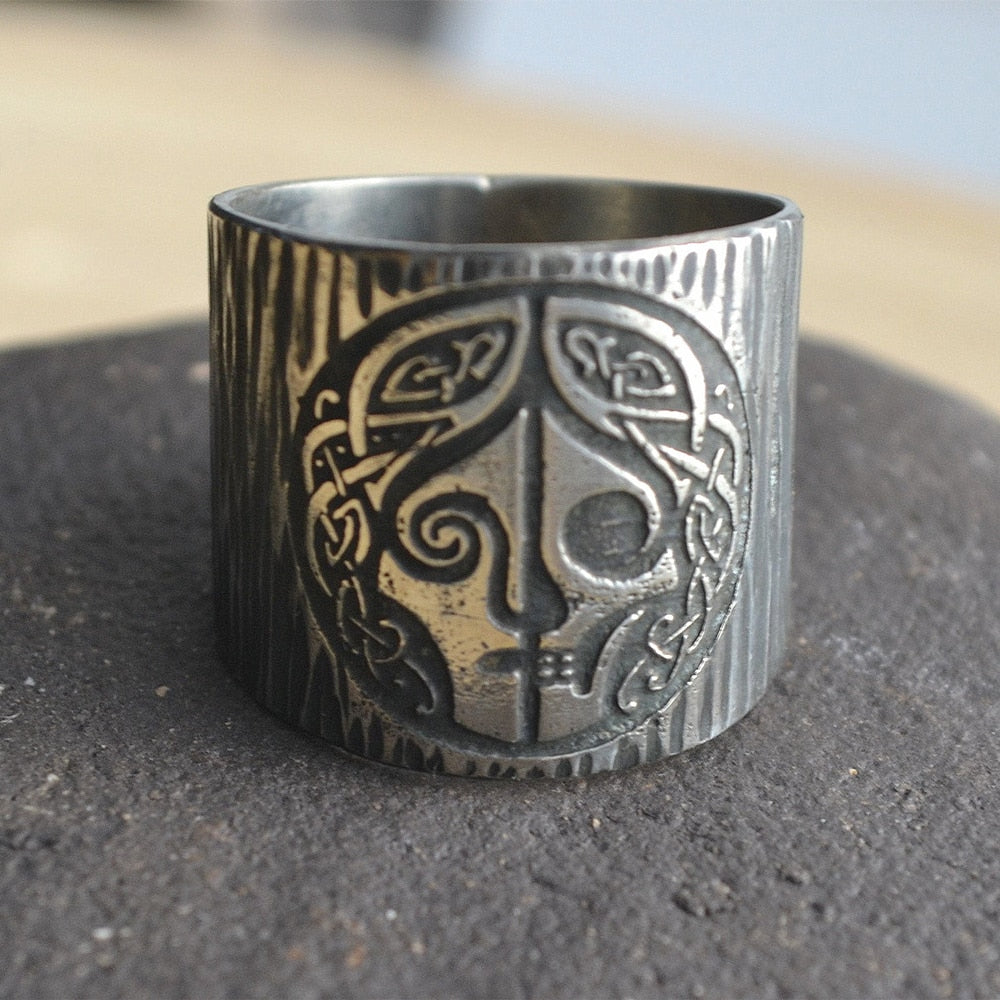 GODDESS OF DEATH HEL RING- STAINLESS STEEL - Forged in Valhalla