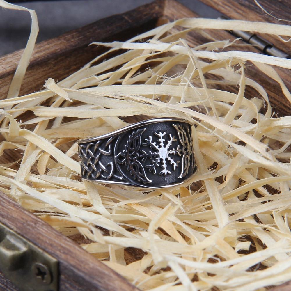 CELTIC VEGVISIR RING - STAINLESS STEEL - Forged in Valhalla