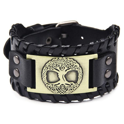 TREE OF LIFE LEATHER WRAP BRACELET - Forged in Valhalla