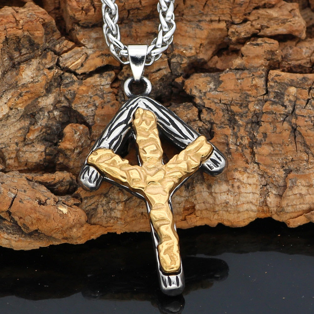 VIKING RUNE PENDANT- STAINLESS STEEL - Forged in Valhalla