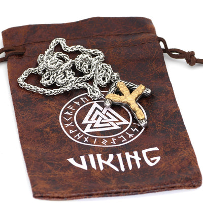 VIKING RUNE PENDANT- STAINLESS STEEL - Forged in Valhalla