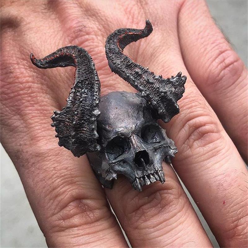 VIKING DEVIL RING -STAINLESS STEEL