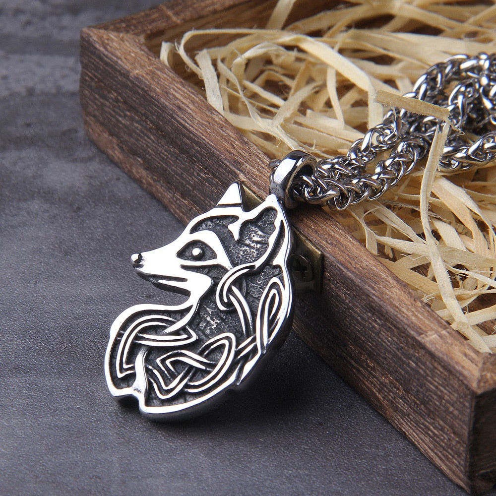 YOUNG FENRIR, LOKIS SON PENDANT- STAINLESS STEEL - Forged in Valhalla