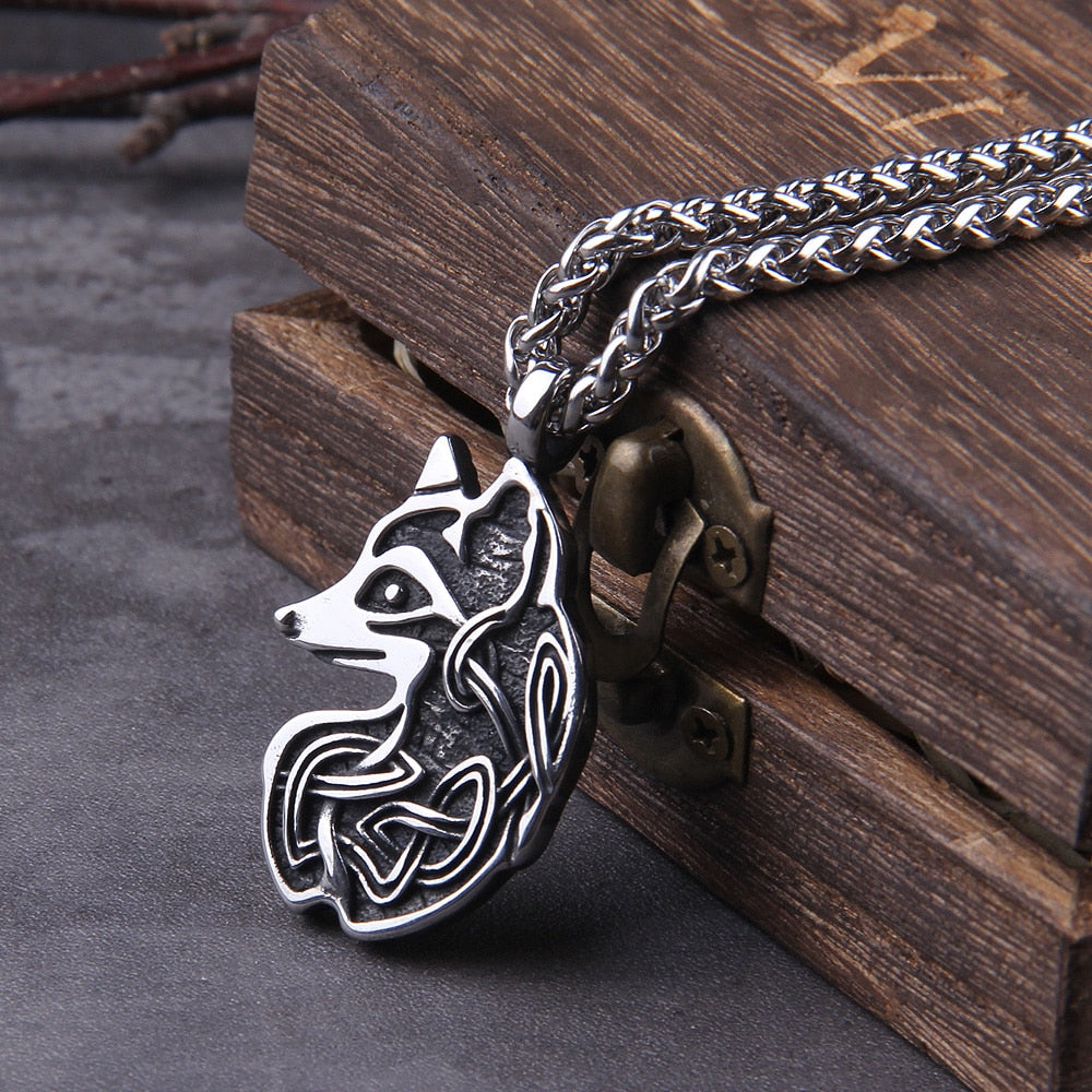 YOUNG FENRIR, LOKIS SON PENDANT- STAINLESS STEEL - Forged in Valhalla