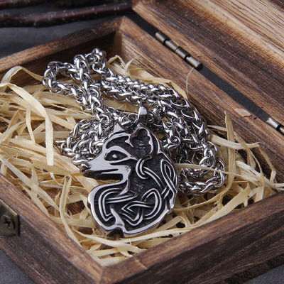 YOUNG FENRIR, LOKIS SON PENDANT- STAINLESS STEEL - Forged in Valhalla