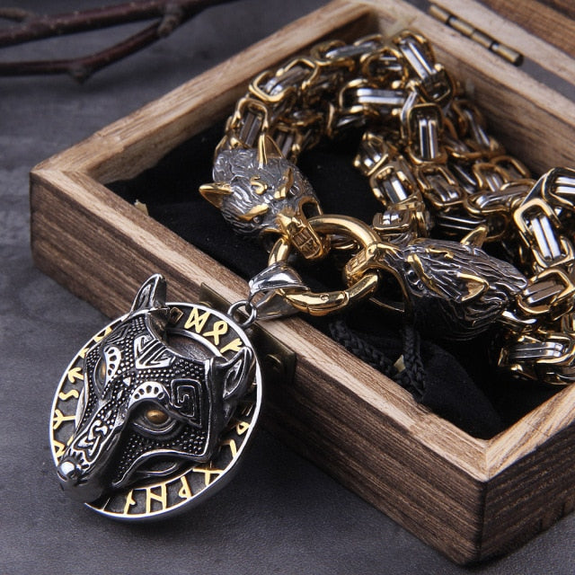 FENRIR BRINGER OF RAGNAROK PENDANT - STAINLESS STEEL