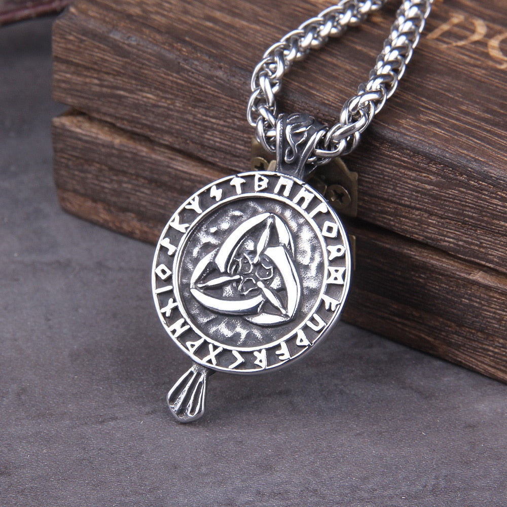 ODINS FAMILIAR, RAVEN PENDANT- STAINLESS STEEL - Forged in Valhalla