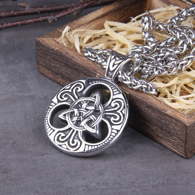 VIKING TRIQUETRA(CELTIC KNOT)PHYSICAL,SPIRITUAL, AND CELESTIAL- STAINLESS STEEL - Forged in Valhalla