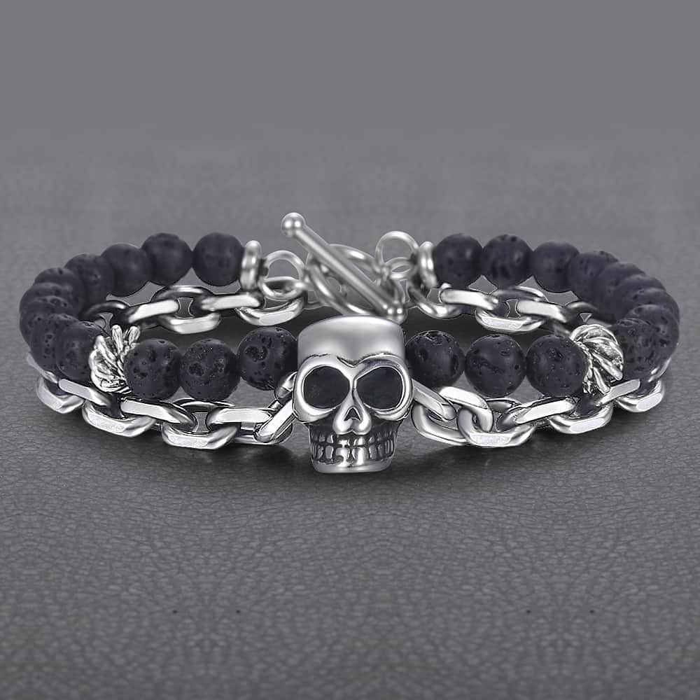 RECLAIMED SKULL - STAINLESS STEEL