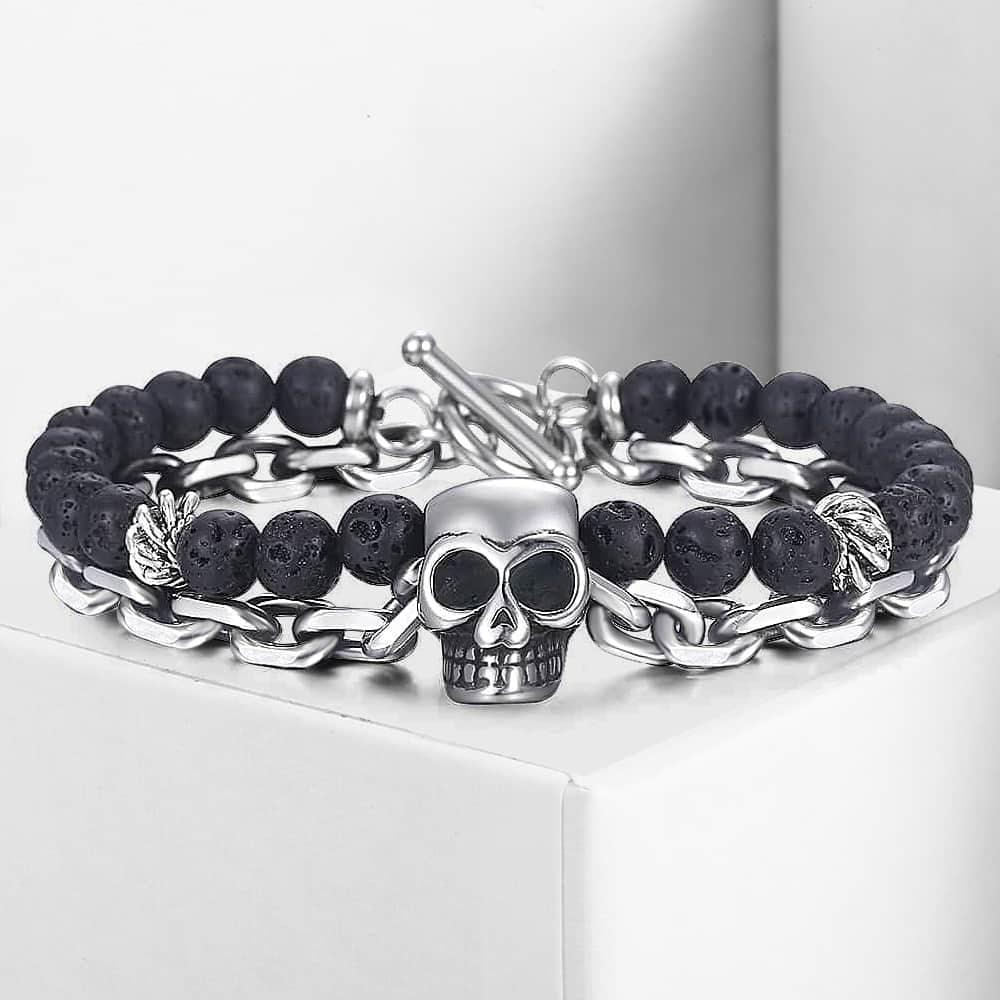 RECLAIMED SKULL - STAINLESS STEEL