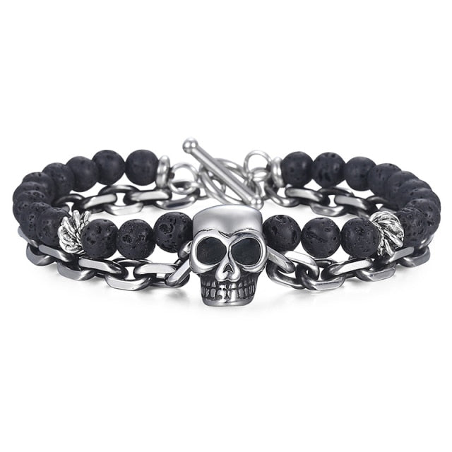 RECLAIMED SKULL - STAINLESS STEEL