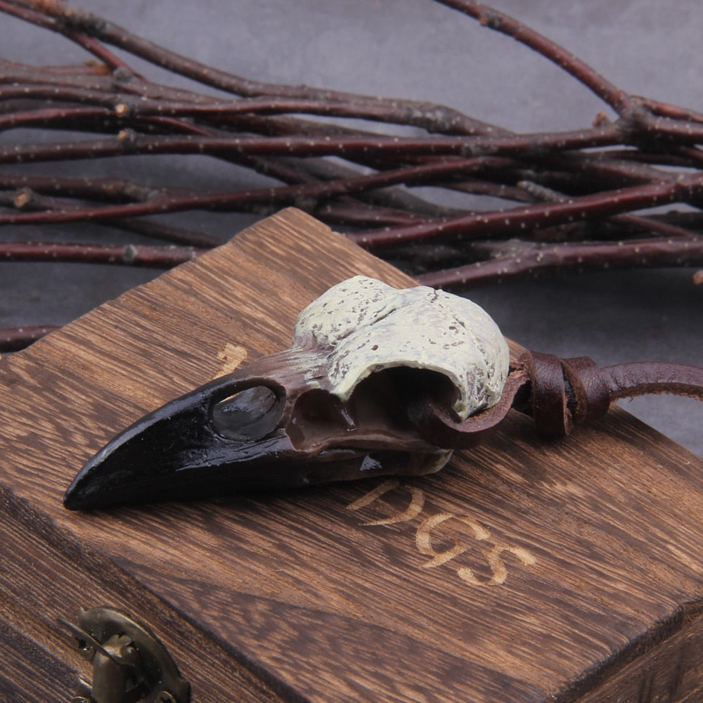 VIKINGS - RAVEN SKULL PENDANT - Forged in Valhalla