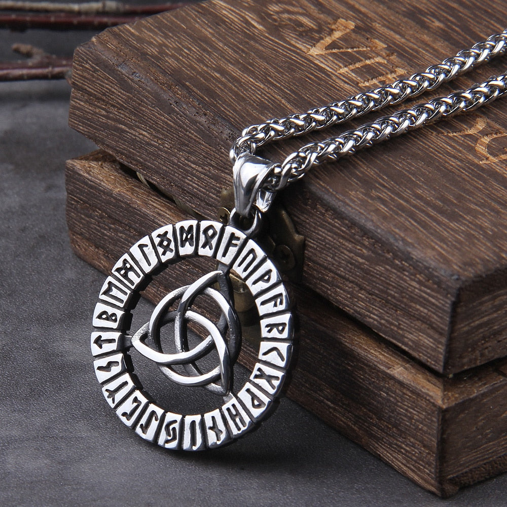 RUNIC TRIQUETRA ( CELTIC KNOT) -STAINLESS STEEL - Forged in Valhalla