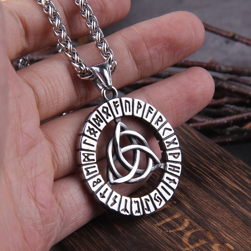 RUNIC TRIQUETRA ( CELTIC KNOT) -STAINLESS STEEL - Forged in Valhalla