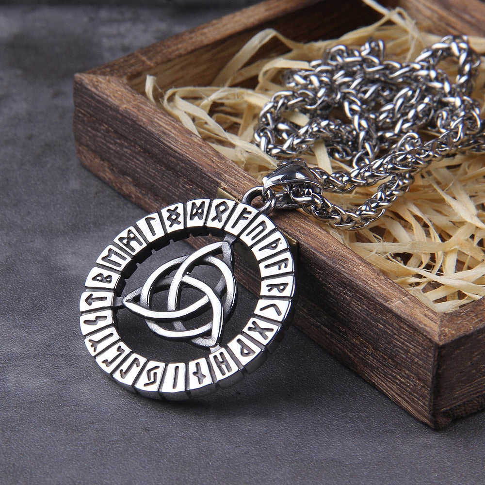 RUNIC TRIQUETRA ( CELTIC KNOT) -STAINLESS STEEL - Forged in Valhalla