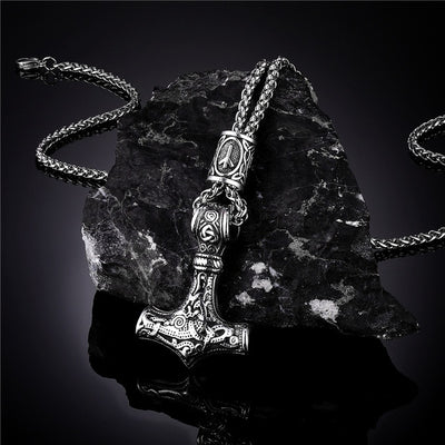 THORS HAMMER -RUNIC MJOLNIR - STAINLESS STEEL - Forged in Valhalla