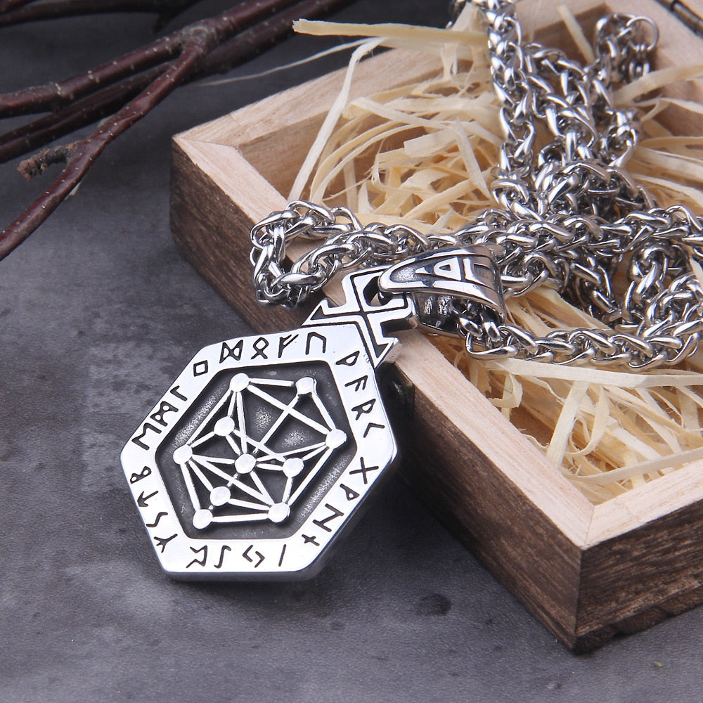 NORSE RUNIC VICTORY CHARM- STAINLESS STEEL - Forged in Valhalla