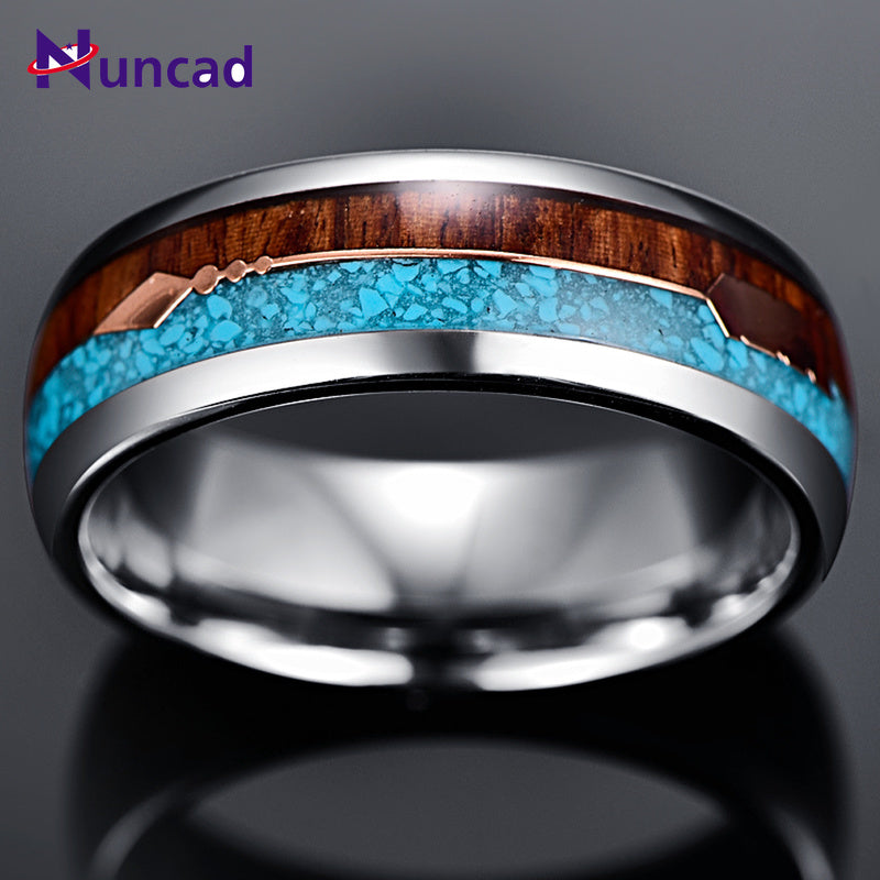 FIRE AND ICE RING- TUNGSTEN
