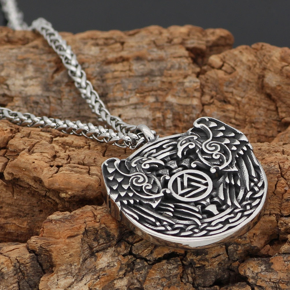 HUGINN AND MUNINN VALKNUT CHAIN- STAINLESS STEEL