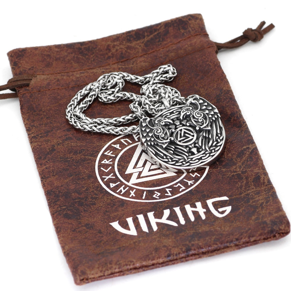 HUGINN AND MUNINN VALKNUT CHAIN- STAINLESS STEEL