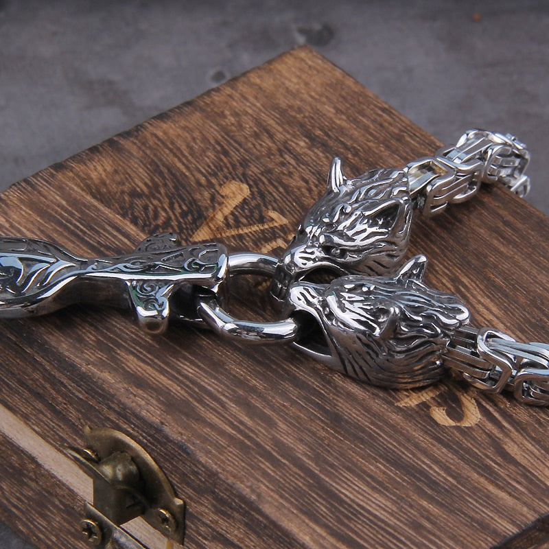 FENRIR BITE/ GUNGNIR PENDANT- STAINLESS STEEL - Forged in Valhalla