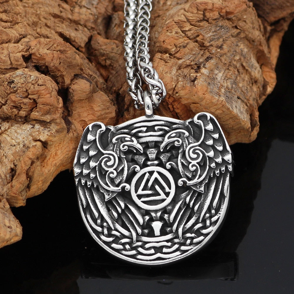 HUGINN AND MUNINN VALKNUT CHAIN- STAINLESS STEEL