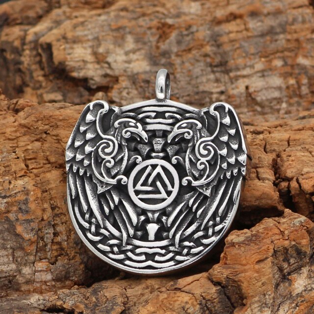 HUGINN AND MUNINN VALKNUT CHAIN- STAINLESS STEEL