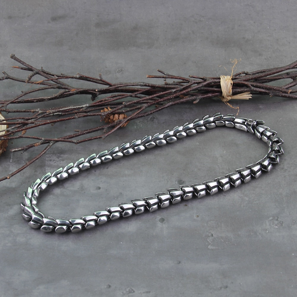 JORMUNGANDR SCALE NECKLACE - STAINLESS STEEL - Forged in Valhalla