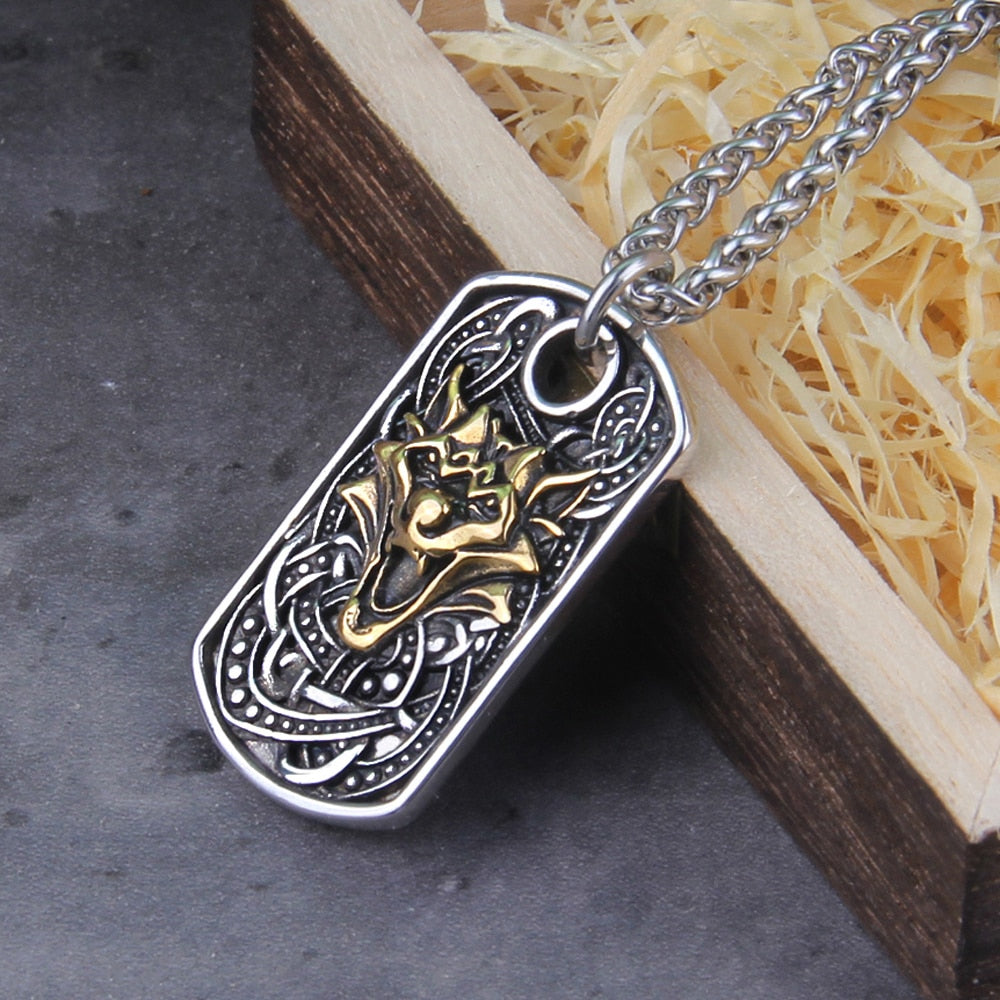 FENRIR CELTIC KNOT PENDANT- STAINLESS STEEL - Forged in Valhalla