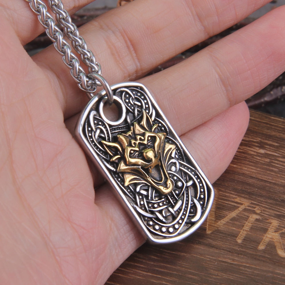 FENRIR CELTIC KNOT PENDANT- STAINLESS STEEL - Forged in Valhalla