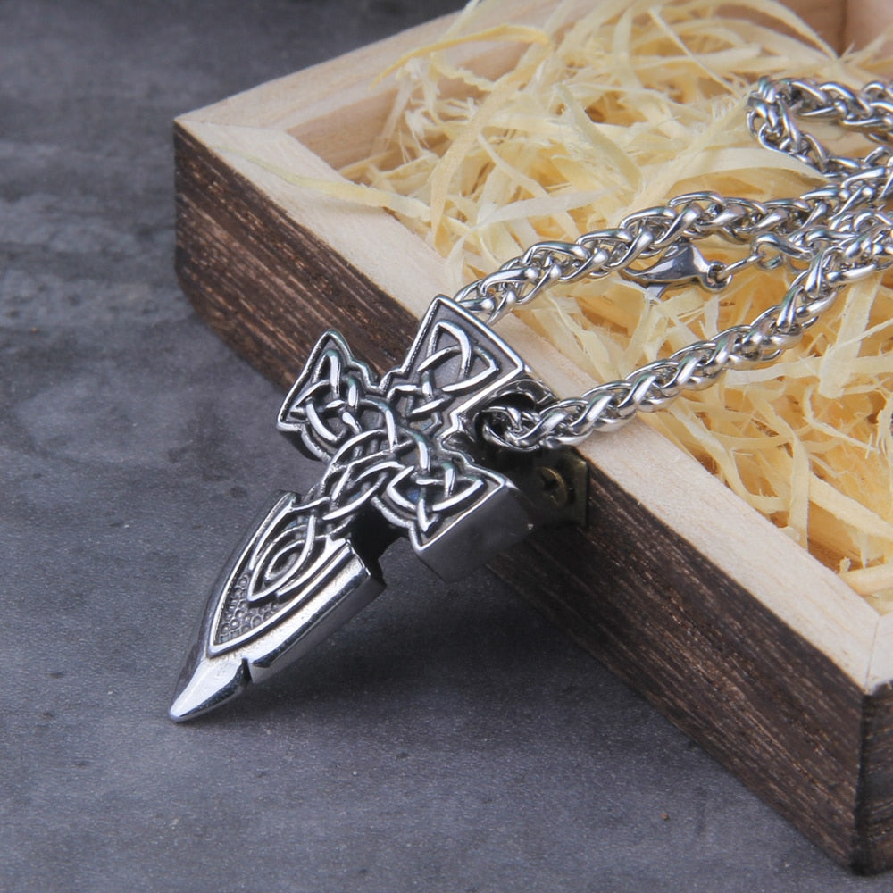 FREYR MAGIC SWORD PENDANT- STAINLESS STEEL - Forged in Valhalla