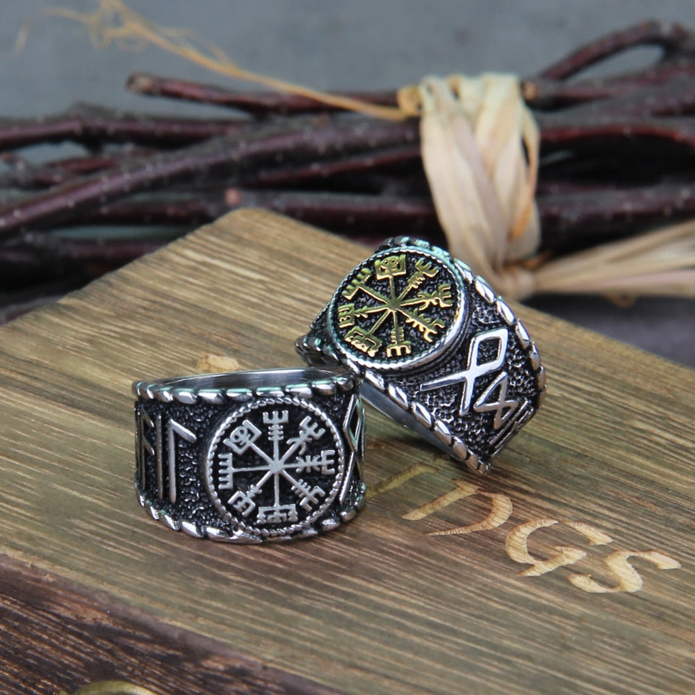 RUNIC RING OF AWE - STAINLESS STEEL