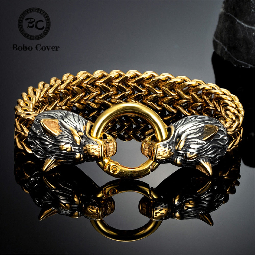 EXQUISITE WOLVES BRACELET - STAINLESS STEEL VARIETY