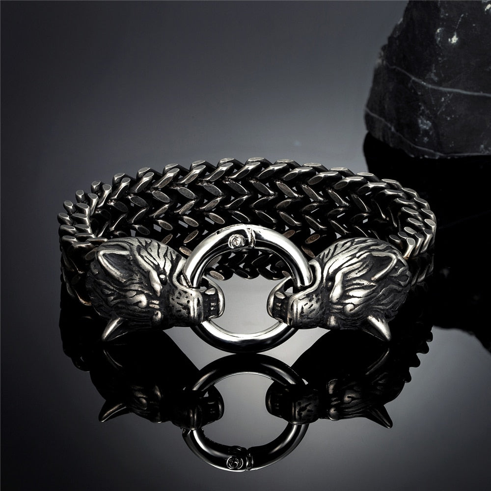 EXQUISITE WOLVES BRACELET - STAINLESS STEEL VARIETY