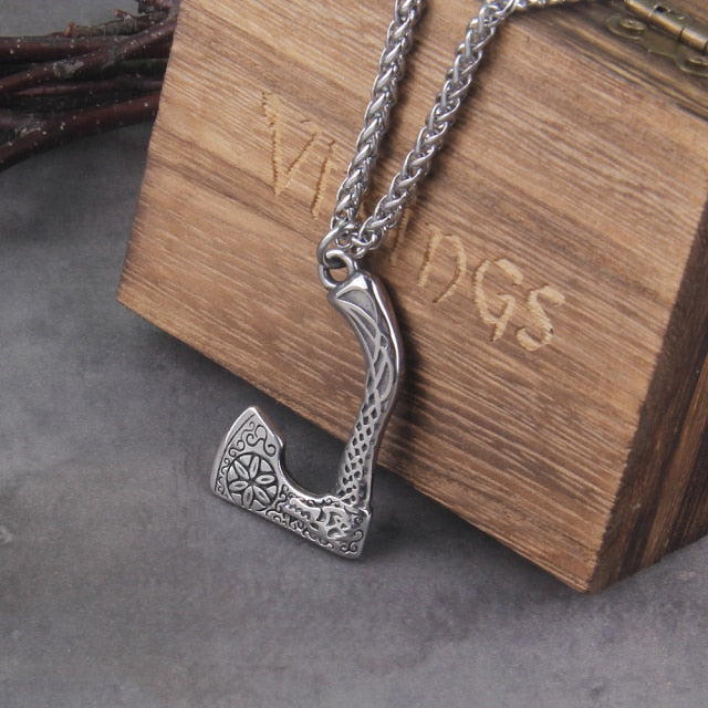 MULTIPLE VIKING AXE VARIANTS WITH CHAIN- STAINLESS STEEL