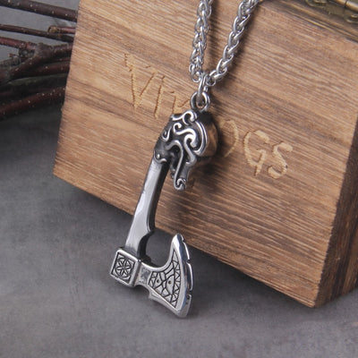 MULTIPLE VIKING AXE VARIANTS WITH CHAIN- STAINLESS STEEL