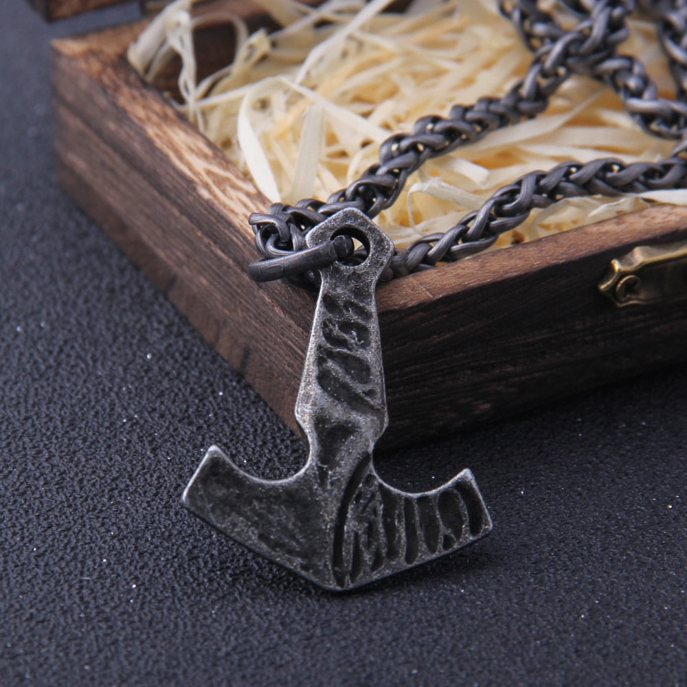 TRADITIONAL THOR'S HAMMER AMULET- STAINLESS STEEL