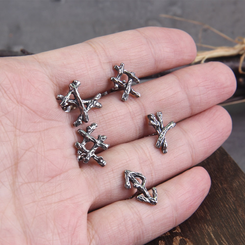 RUNIC STUDS EARRINGS - STAINLESS STEEL