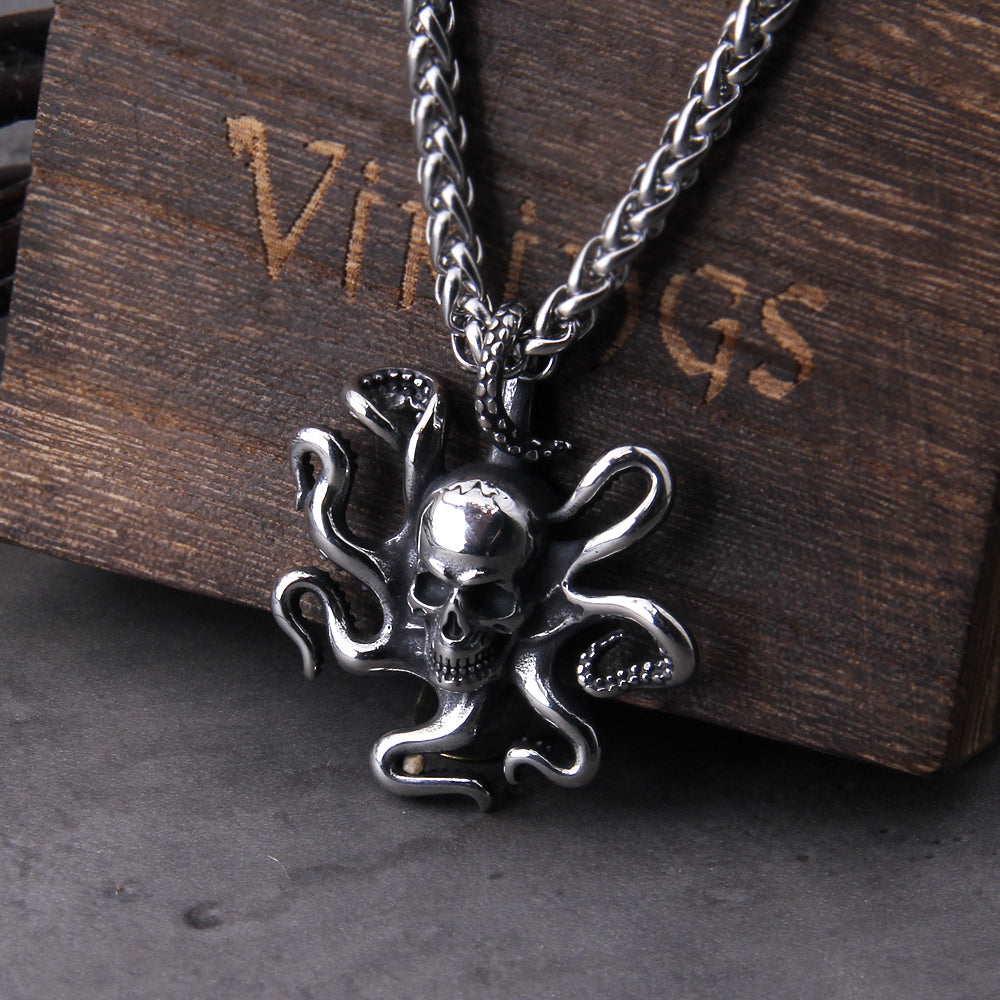 SKULL KRAKEN - STAINLESS STEEL