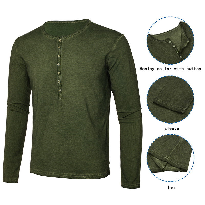 LONG SLEEVE SLIM FIT VIKING INSPIRED V- NECK