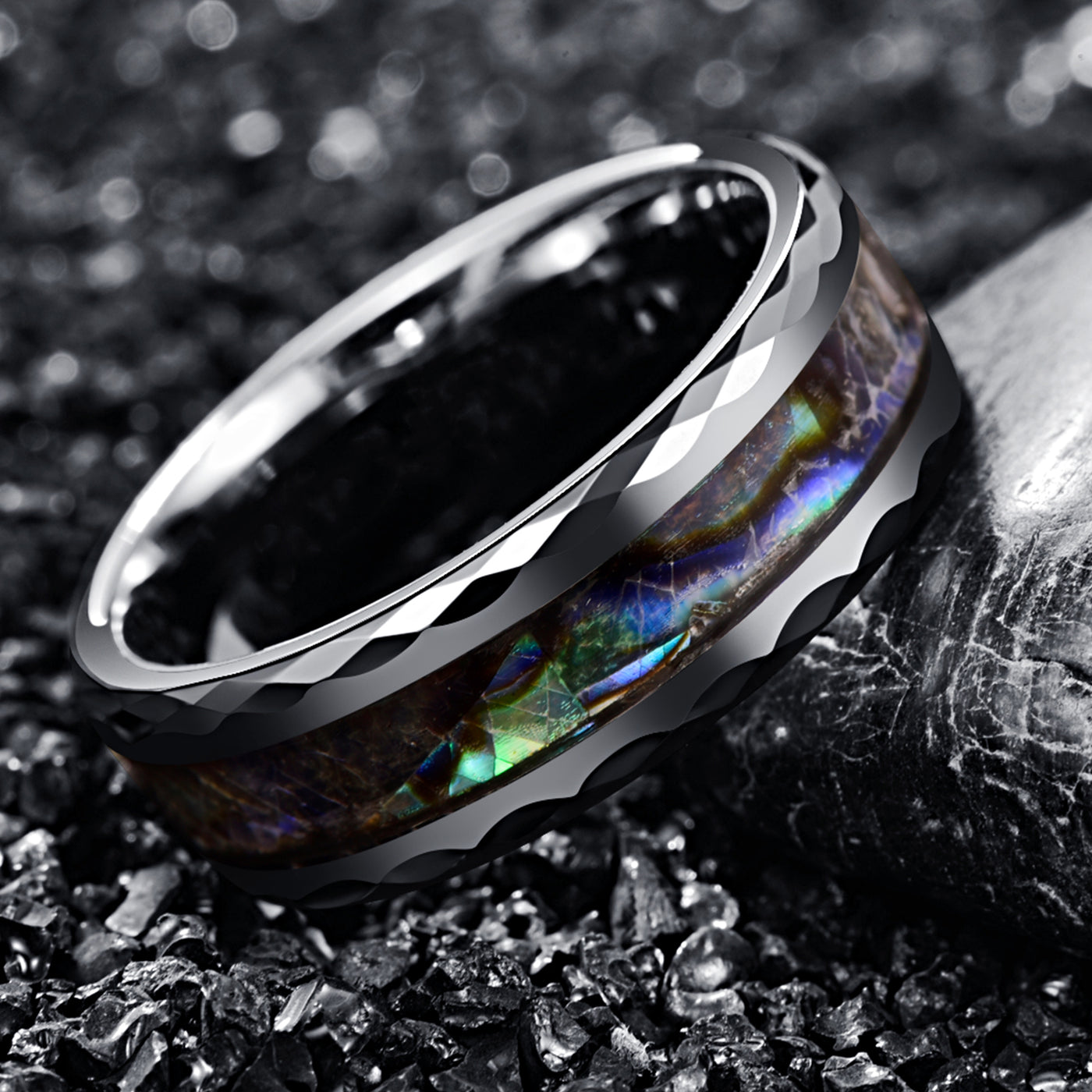 SEA SURFACE RING- TUNGSTEN