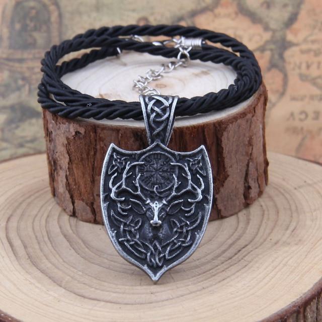 CERNUNNOS CELTIC SHIELD PENDANT - STAINLESS STEEL - Forged in Valhalla