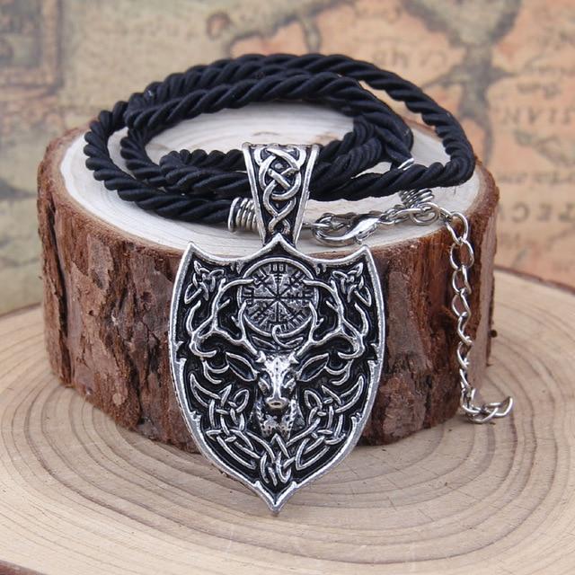 CERNUNNOS CELTIC SHIELD PENDANT - STAINLESS STEEL - Forged in Valhalla