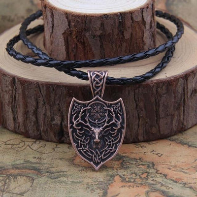 CERNUNNOS CELTIC SHIELD PENDANT - STAINLESS STEEL - Forged in Valhalla