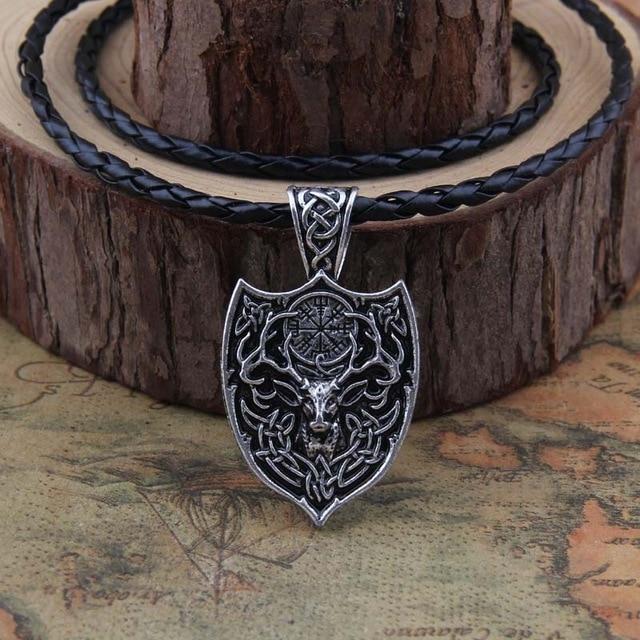 CERNUNNOS CELTIC SHIELD PENDANT - STAINLESS STEEL - Forged in Valhalla